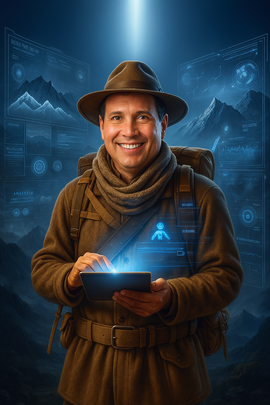 Illustrated AI Sherpa avatar of Juan Mejía